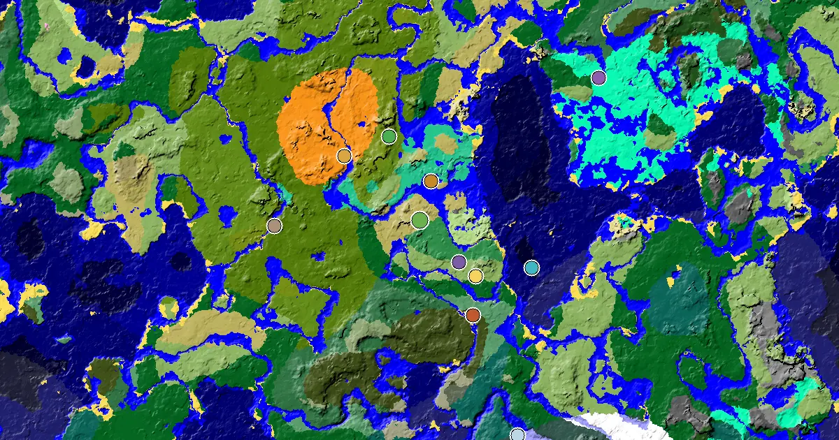 Minecraft Dripstone Caves Seed: a Mansion Within Reach — biome and structure map