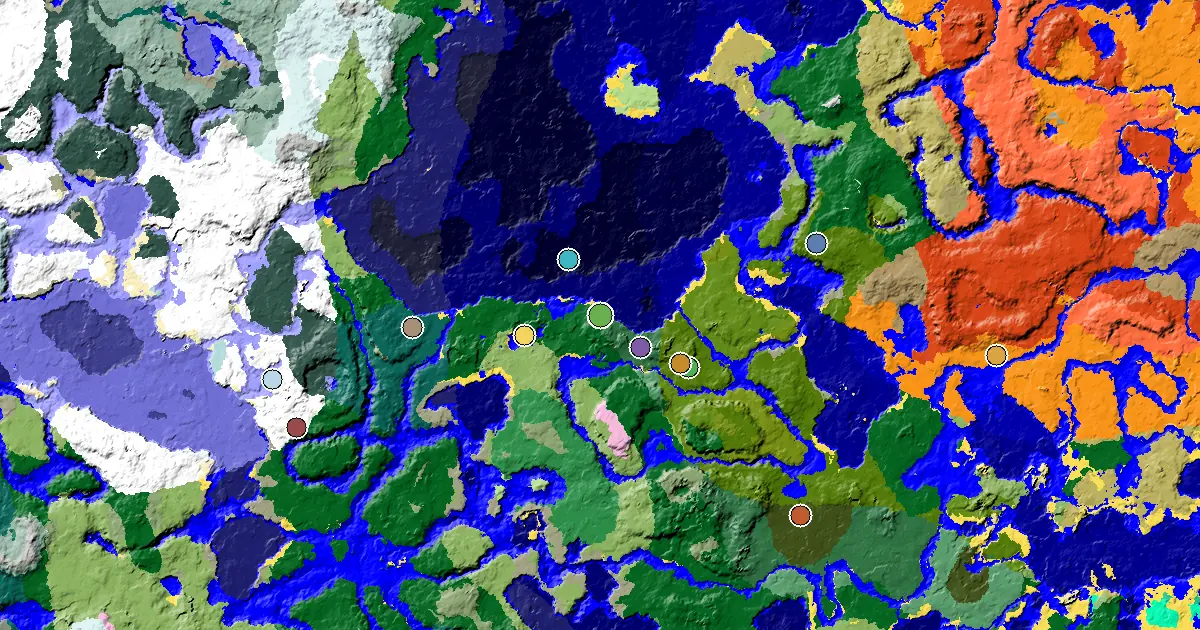 Birch Forest Spawn — a Mansion Within Reach — biome and structure map