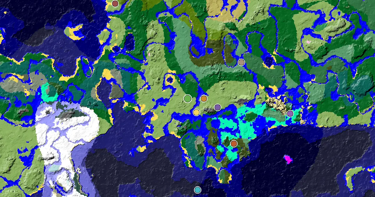 Plains Seed With a Mansion Within Reach — biome and structure map