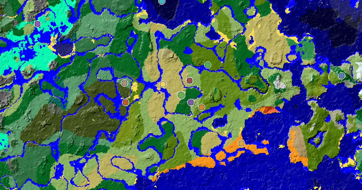 a Mansion Within Reach Near a Savanna Spawn — biome and structure map
