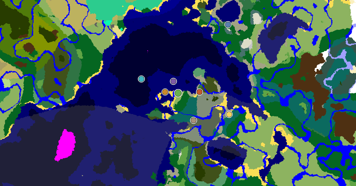 Plains Seed With a Woodland Mansion Nearby — biome and structure map