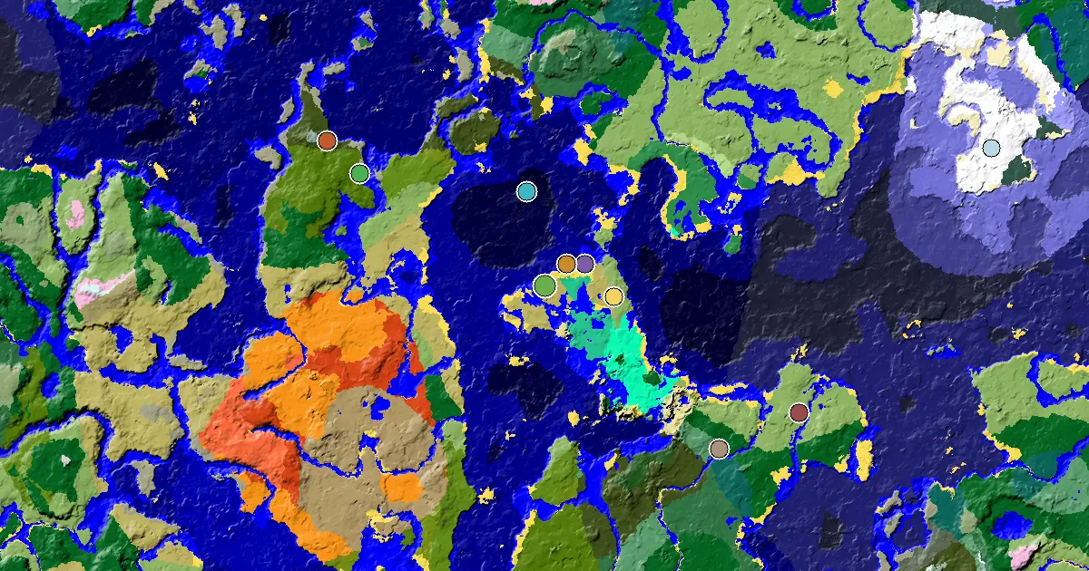 a Trial Chamber by Spawn Near a Savanna Spawn — biome and structure map