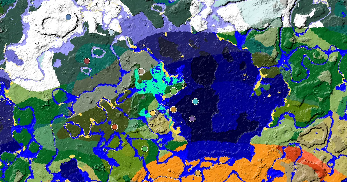 Minecraft Plains Seed: a Mansion Within Reach — biome and structure map