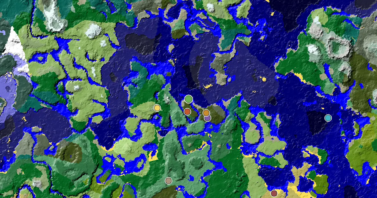 Stony Shore Seed With a Woodland Mansion Nearby — biome and structure map