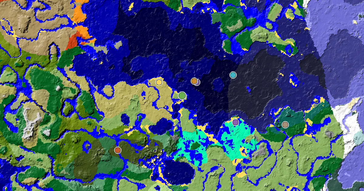 Minecraft Plains Seed: a Mansion Within Reach — biome and structure map