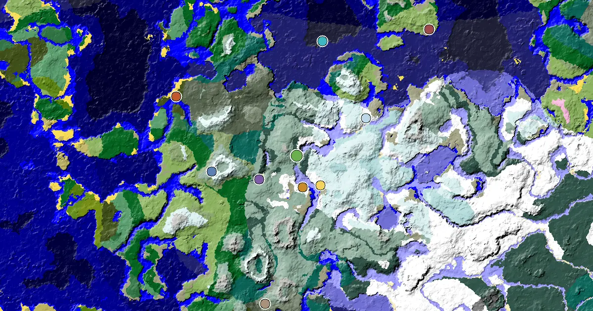 Minecraft Grove Seed: a Mansion Within Reach — biome and structure map around spawn