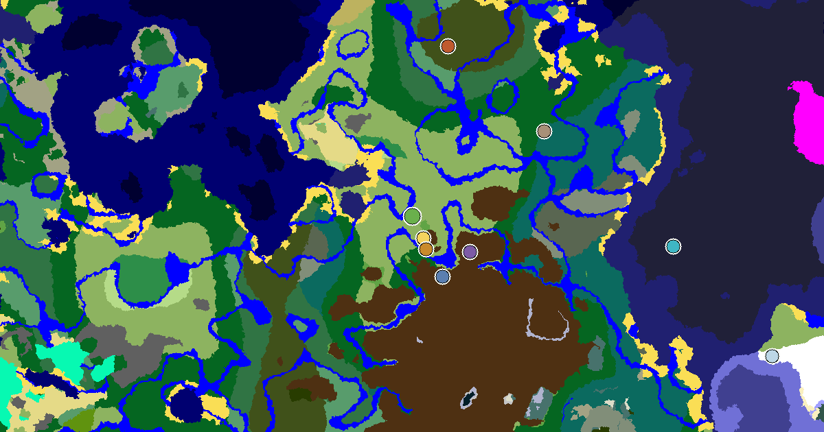 Plains Spawn — an Ancient City Under Spawn — biome and structure map