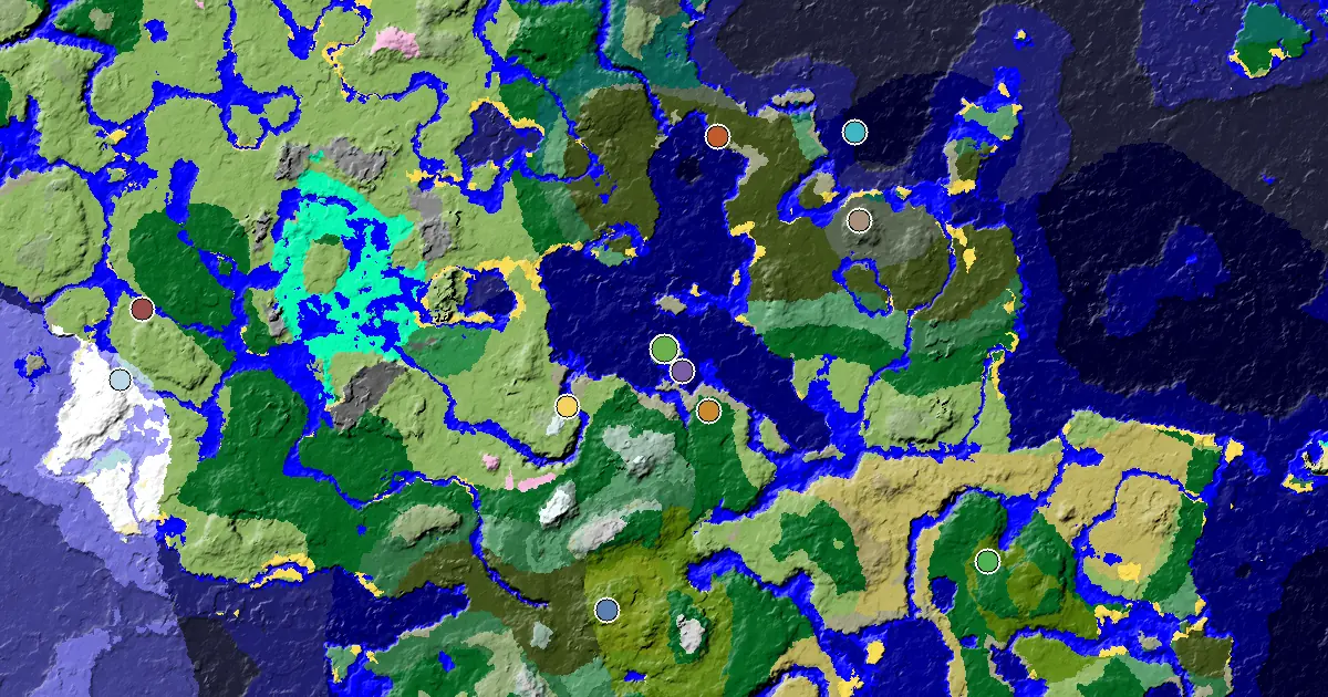 Stony Shore Spawn — a Mansion Within Reach — biome and structure map