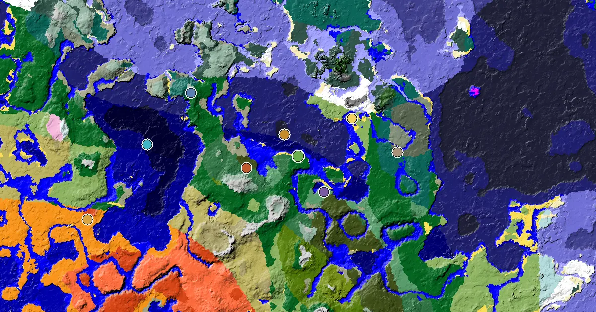 Forest Spawn — a Woodland Mansion Nearby — biome and structure map