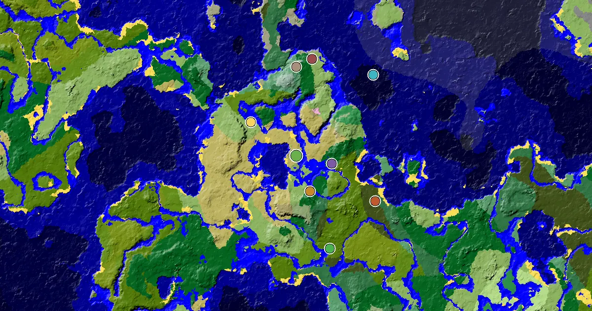 a Mansion Within Reach Near a Savanna Spawn — biome and structure map