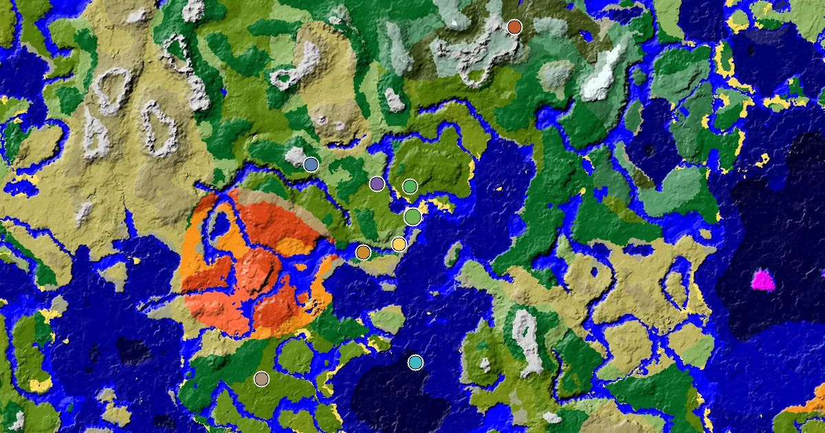 Minecraft Sparse Jungle Seed: a Village Beside Spawn — biome and structure map