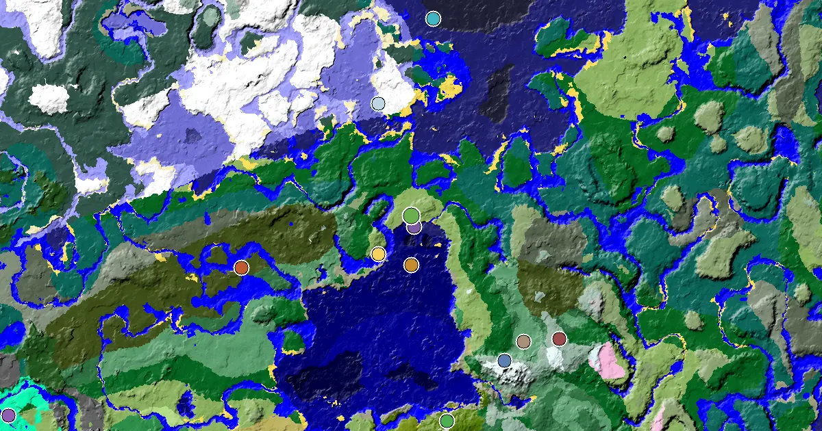 Plains Seed With a Mansion Within Reach — biome and structure map