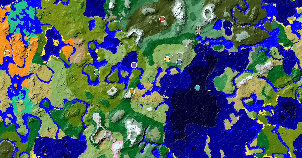 Minecraft Plains Seed: a Mansion Within Reach — biome and structure map around spawn