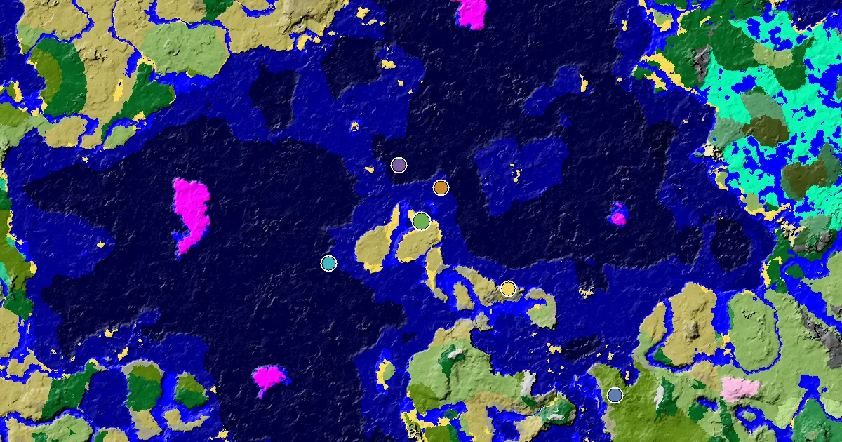 Great Structures Nearby Near a Savanna Spawn — biome and structure map