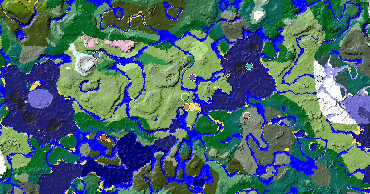 Minecraft Plains Seed: a Trial Chamber by Spawn — biome and structure map