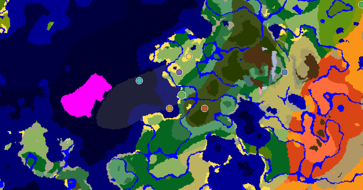 Taiga Spawn — a Woodland Mansion Nearby — biome and structure map