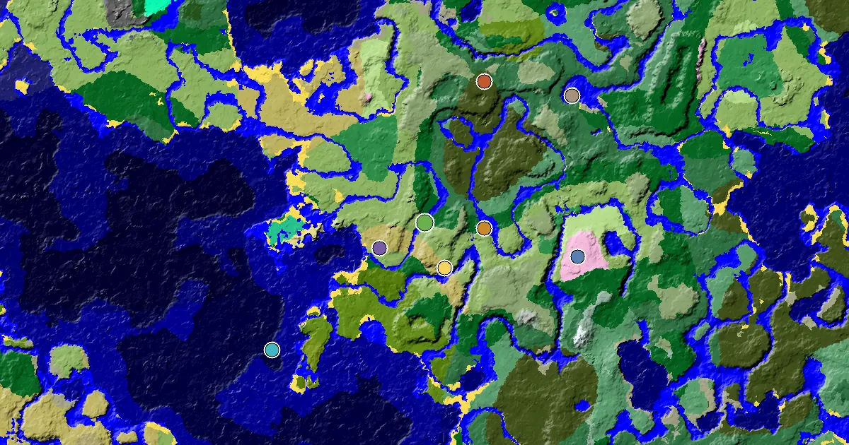 Plains Seed With a Mansion Within Reach — biome and structure map