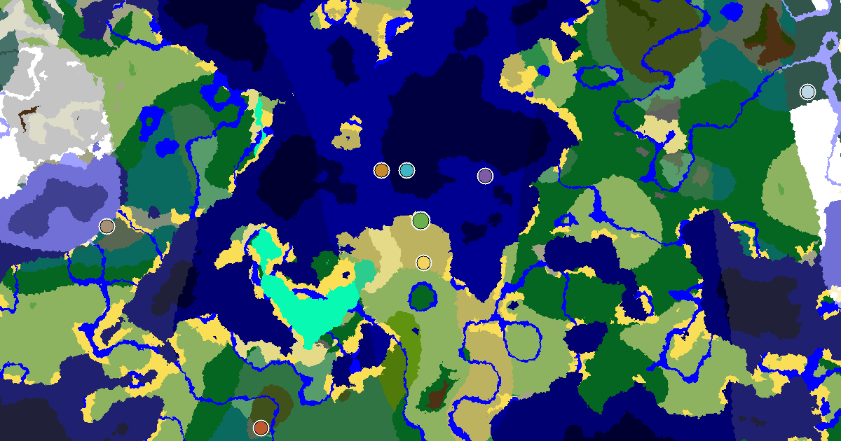 Minecraft Savanna Seed: a Village Close to Spawn — biome and structure map around spawn