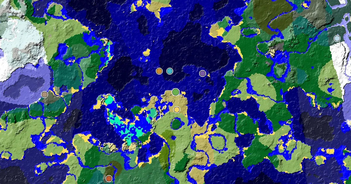 Minecraft Savanna Seed: a Village Close to Spawn — biome and structure map