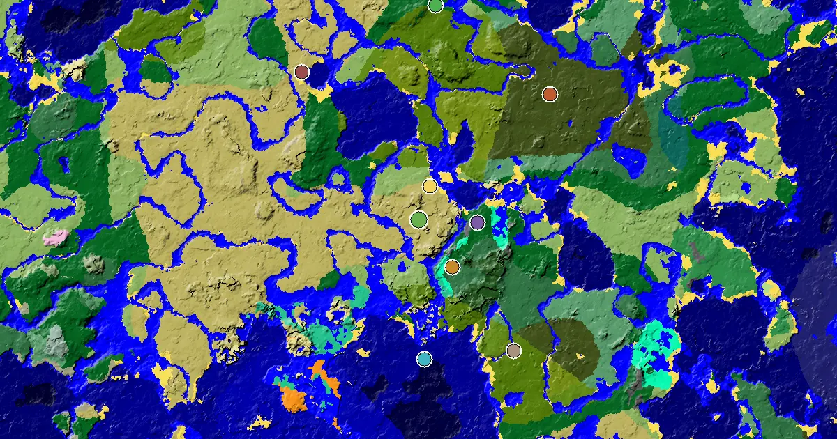 a Mansion Within Reach Near a Savanna Spawn — biome and structure map