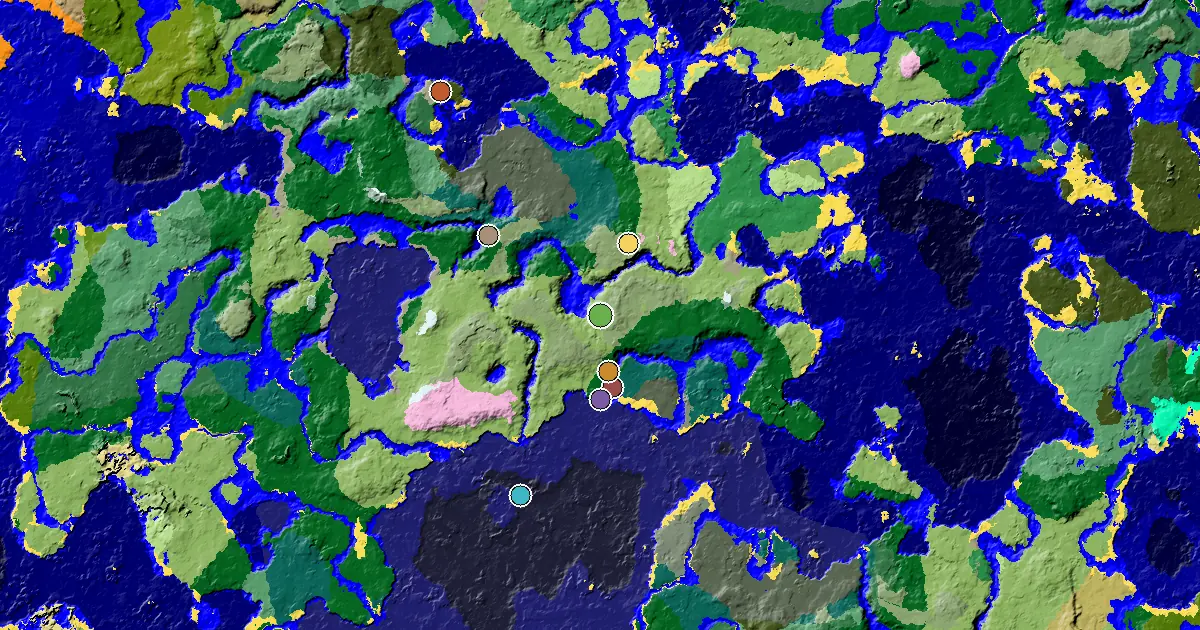 Dripstone Caves Spawn — a Mansion Within Reach — biome and structure map