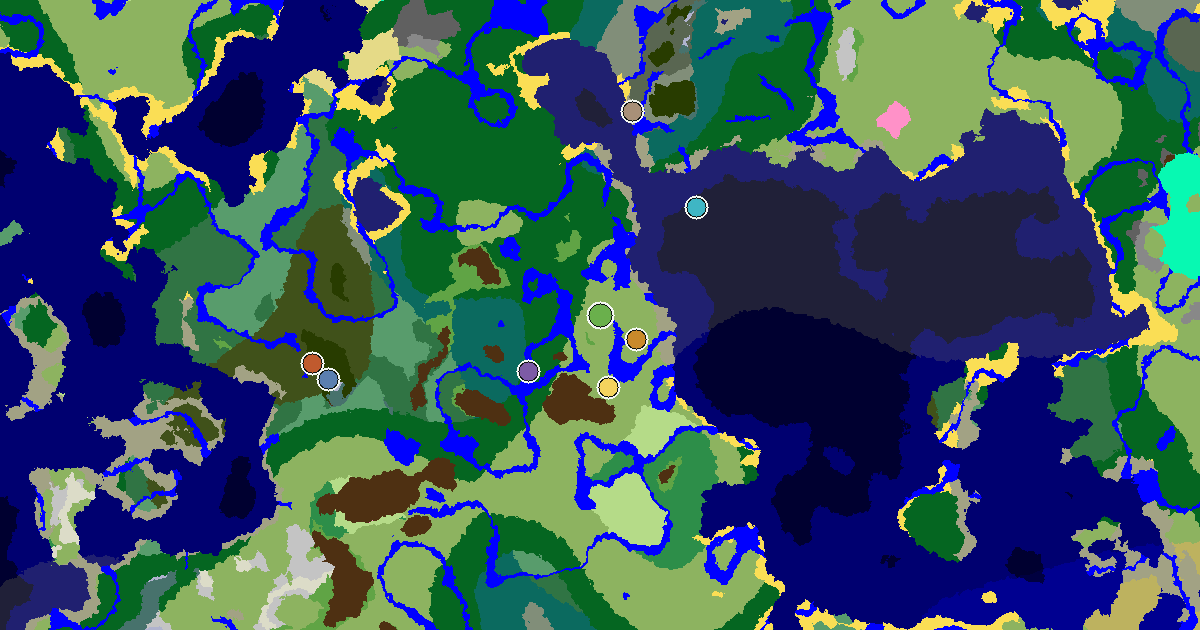 Minecraft Plains Seed: a Mansion Within Reach — biome and structure map around spawn