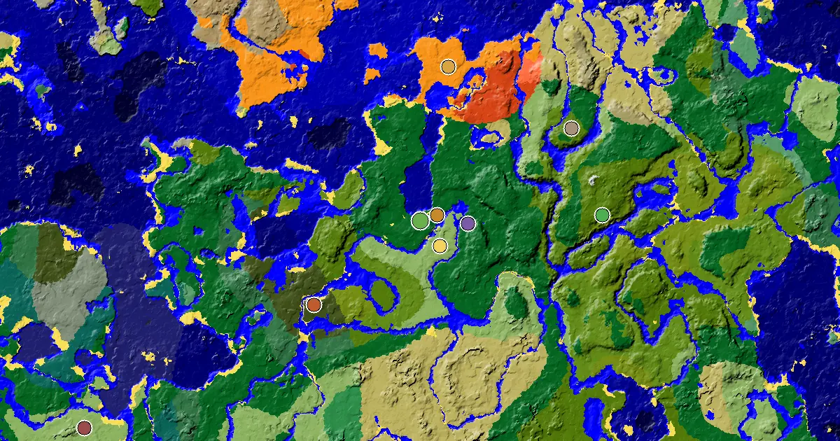 Forest Spawn — a Trial Chamber by Spawn — biome and structure map