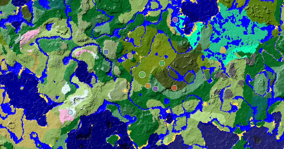 a Mansion Within Reach Near a Sparse Jungle Spawn — biome and structure map
