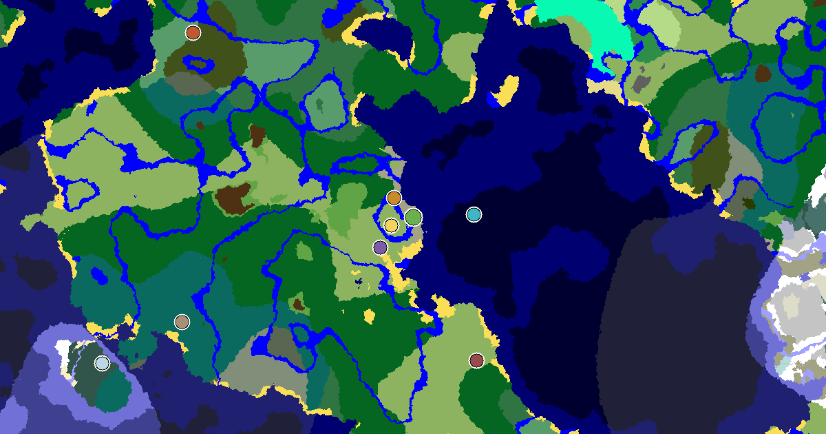 a Village Beside Spawn Near a Plains Spawn — biome and structure map around spawn