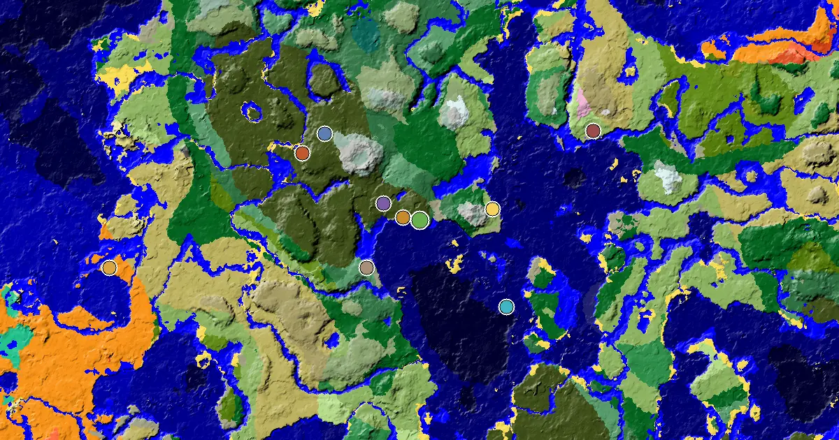 Dark Forest Spawn — a Trial Chamber by Spawn — biome and structure map