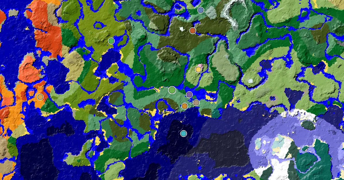 Minecraft Old Growth Birch Forest Seed: a Mansion Within Reach — biome and structure map