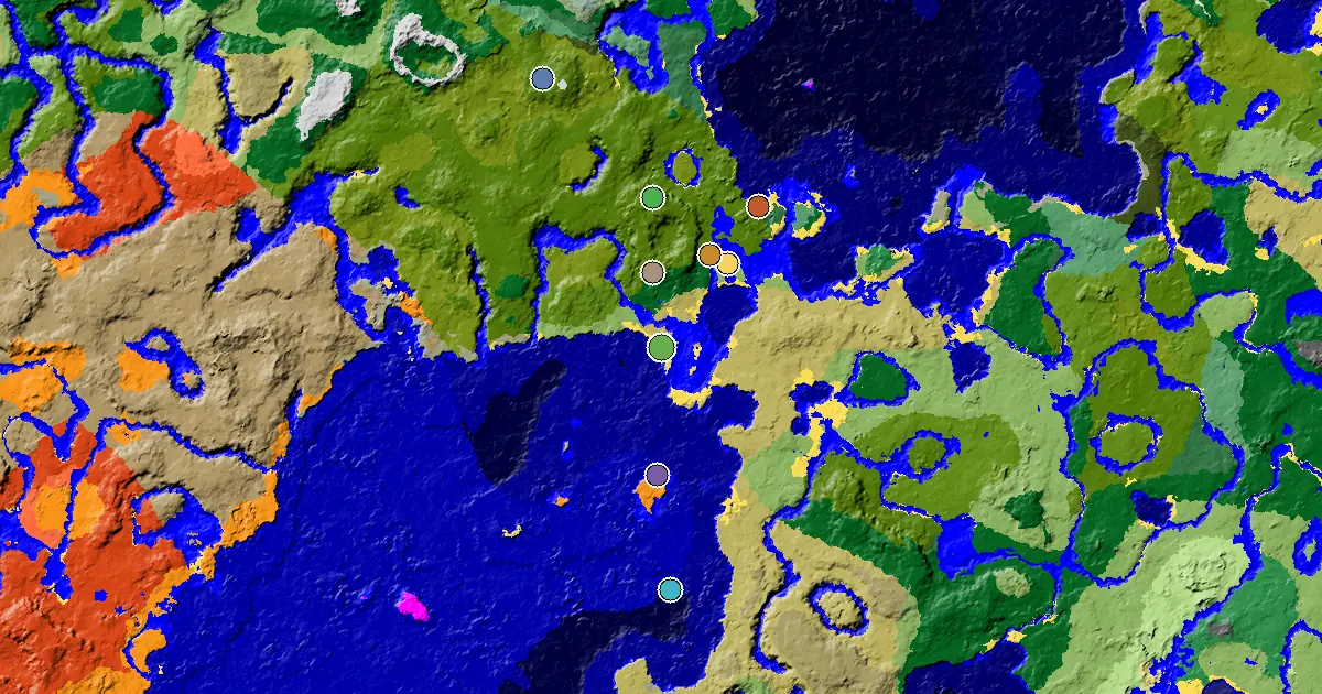 a Mansion Within Reach Near a Savanna Spawn — biome and structure map