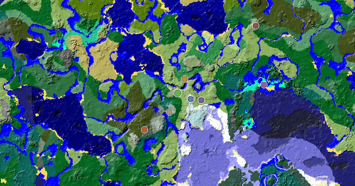 Plains Spawn — an Ancient City Under Spawn — biome and structure map