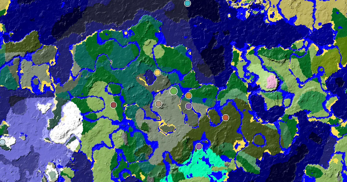 Old Growth Spruce Taiga Spawn — a Mansion Within Reach — biome and structure map