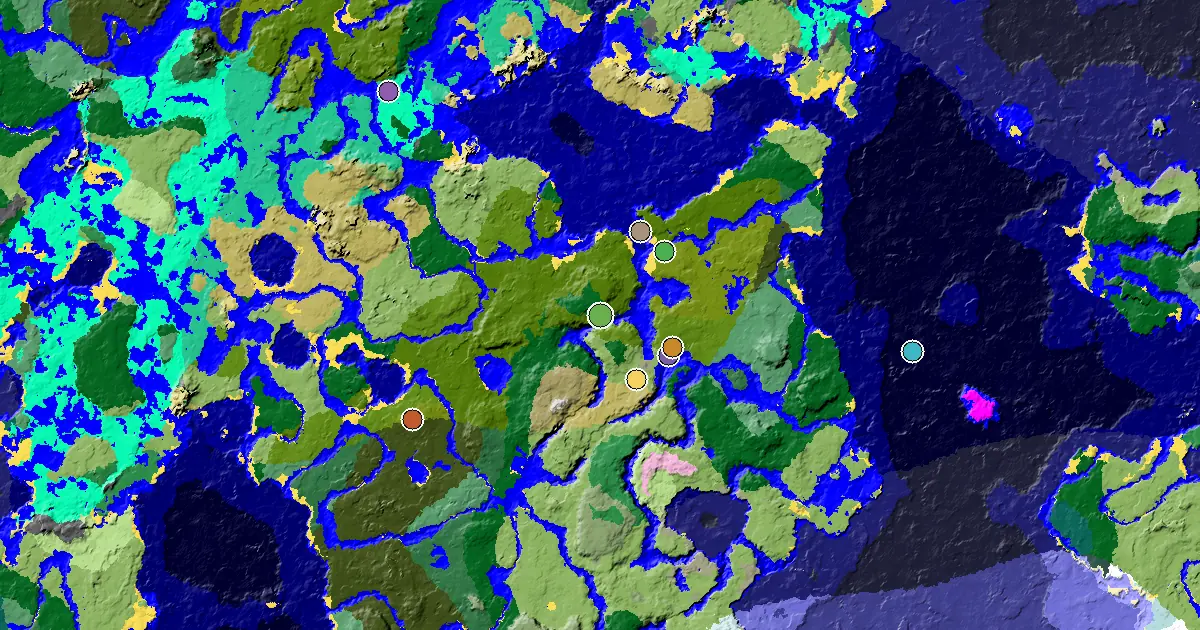 a Mansion Within Reach Near a Jungle Spawn — biome and structure map