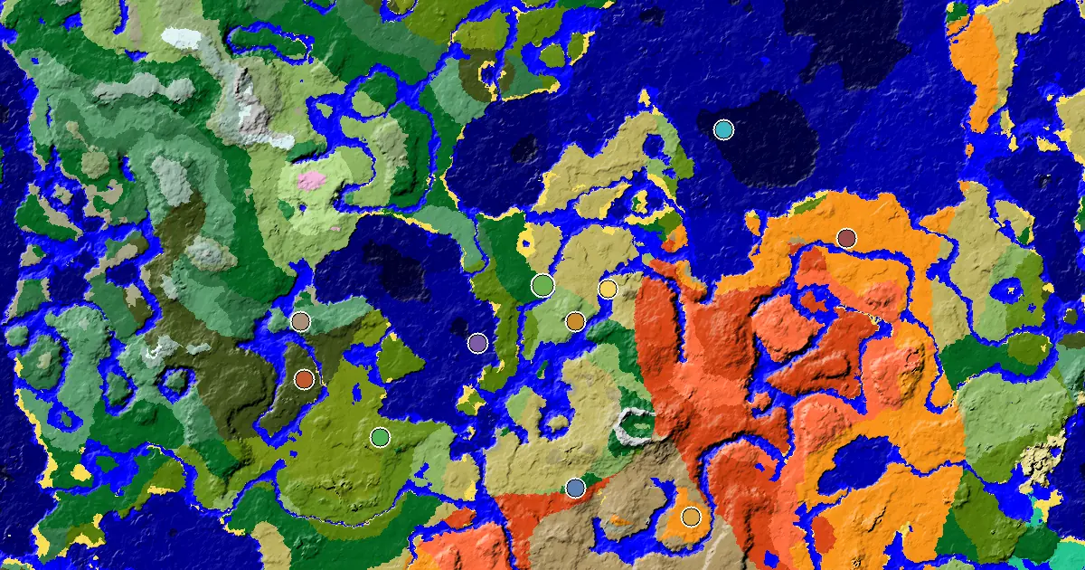 a Mansion Within Reach Near a Forest Spawn — biome and structure map