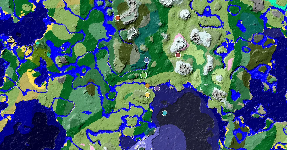 Minecraft Dripstone Caves Seed: an Ancient City Under Spawn — biome and structure map