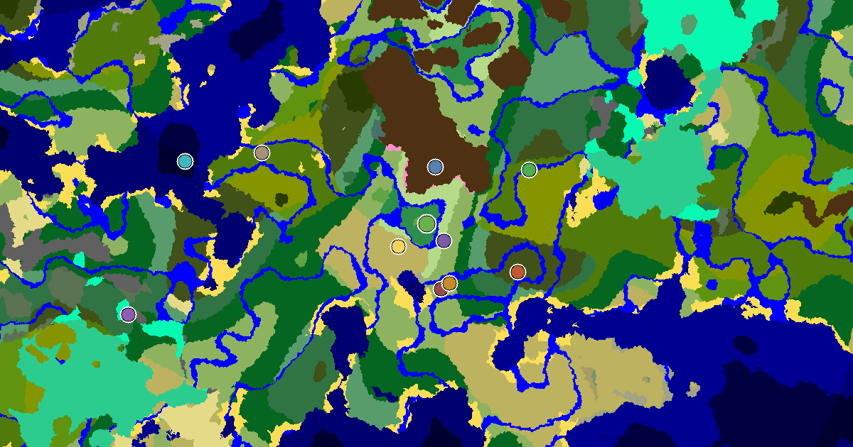 Flower Forest Spawn — an Ancient City Under Spawn — biome and structure map