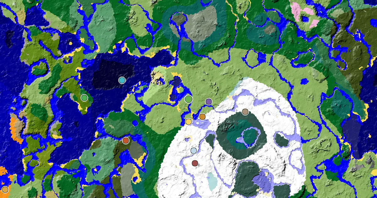 a Mansion Within Reach Near a Plains Spawn — biome and structure map