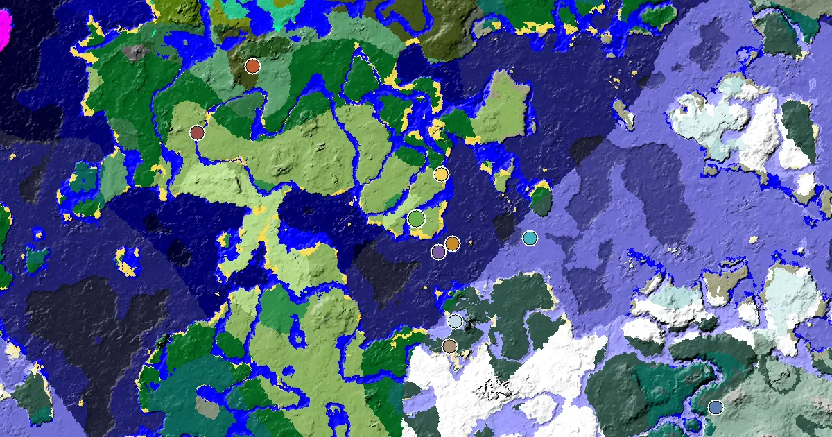 Minecraft Plains Seed: a Village Close to Spawn — biome and structure map