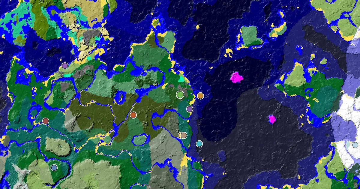 a Mansion Within Reach Near a Windswept Forest Spawn — biome and structure map