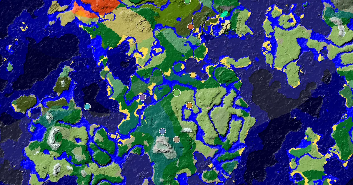 Forest Spawn — a Mansion Within Reach — biome and structure map