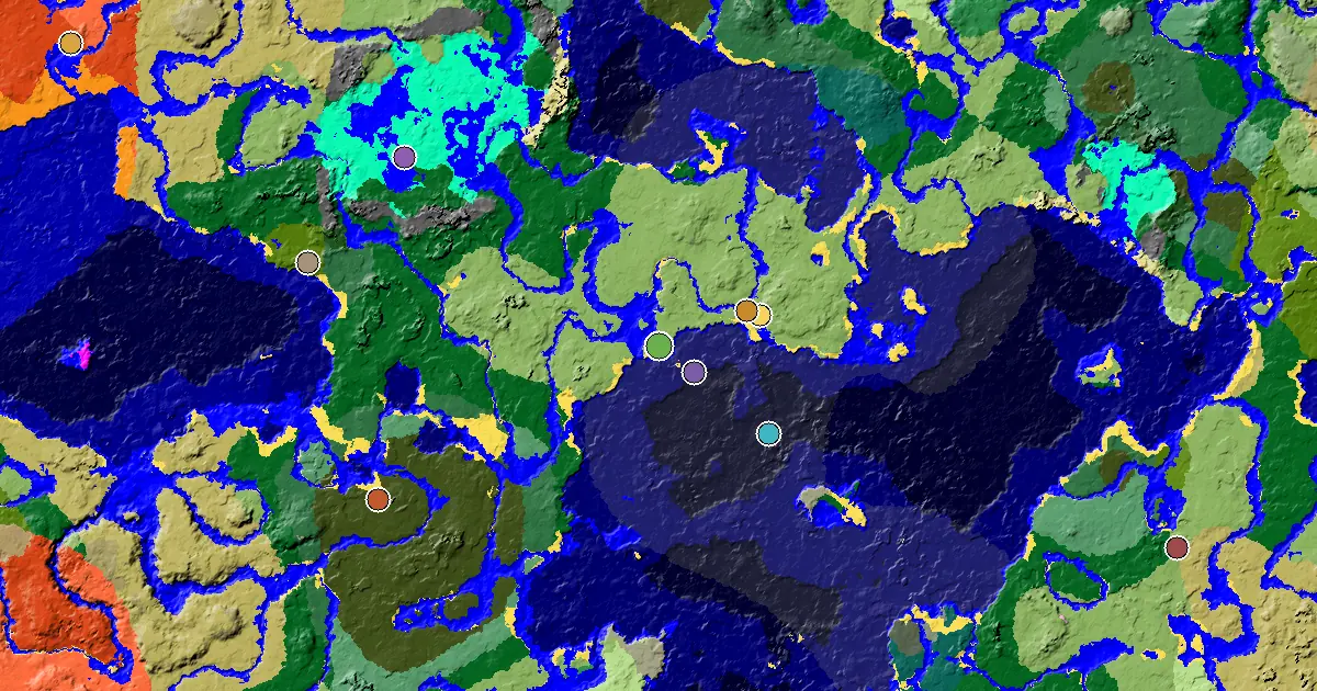 Plains Seed With a Mansion Within Reach — biome and structure map