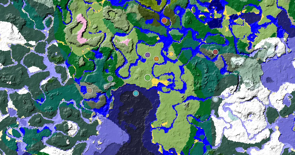 Plains Seed With a Mansion Within Reach — biome and structure map