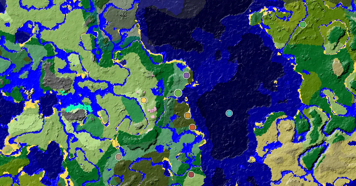 Old Growth Birch Forest Spawn — a Mansion Within Reach — biome and structure map