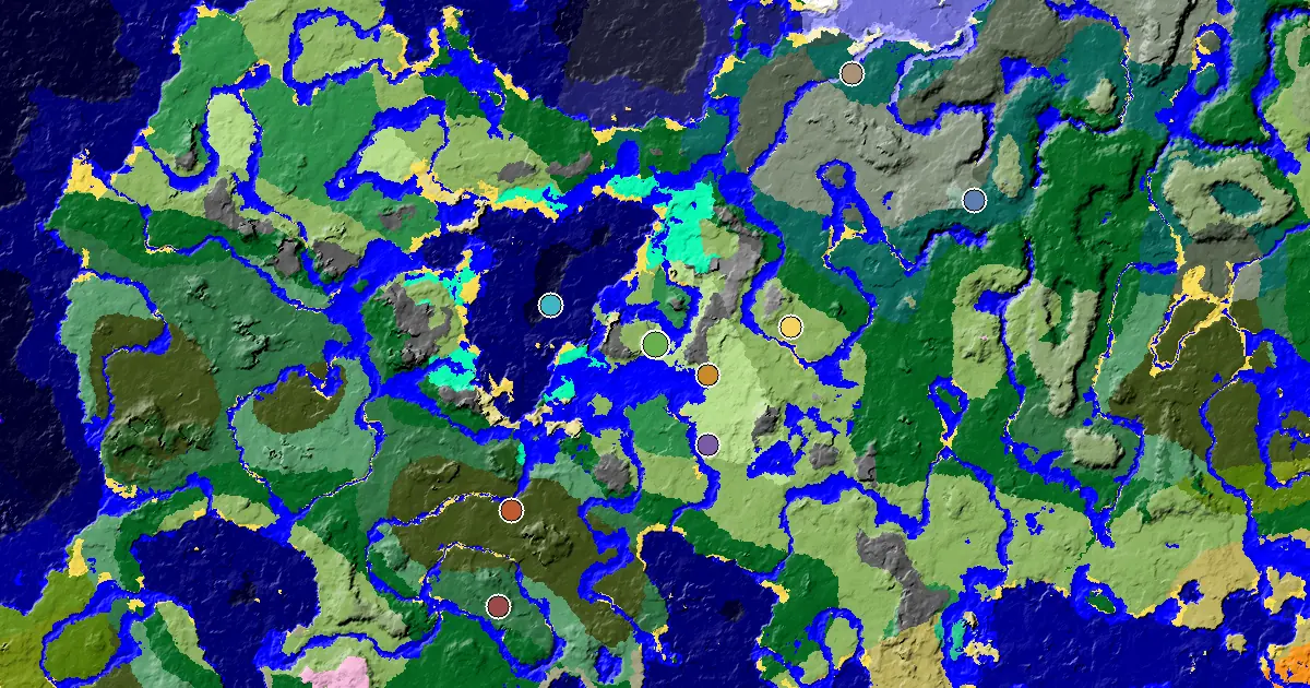 Plains Seed With a Mansion Within Reach — biome and structure map