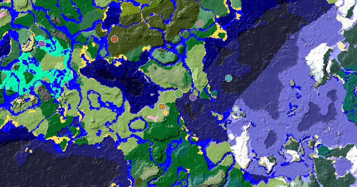 Minecraft Plains Seed: a Mansion Within Reach — biome and structure map