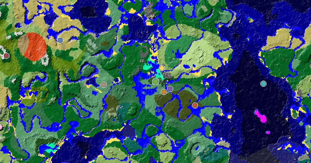 Windswept Forest Spawn — a Mansion Within Reach — biome and structure map