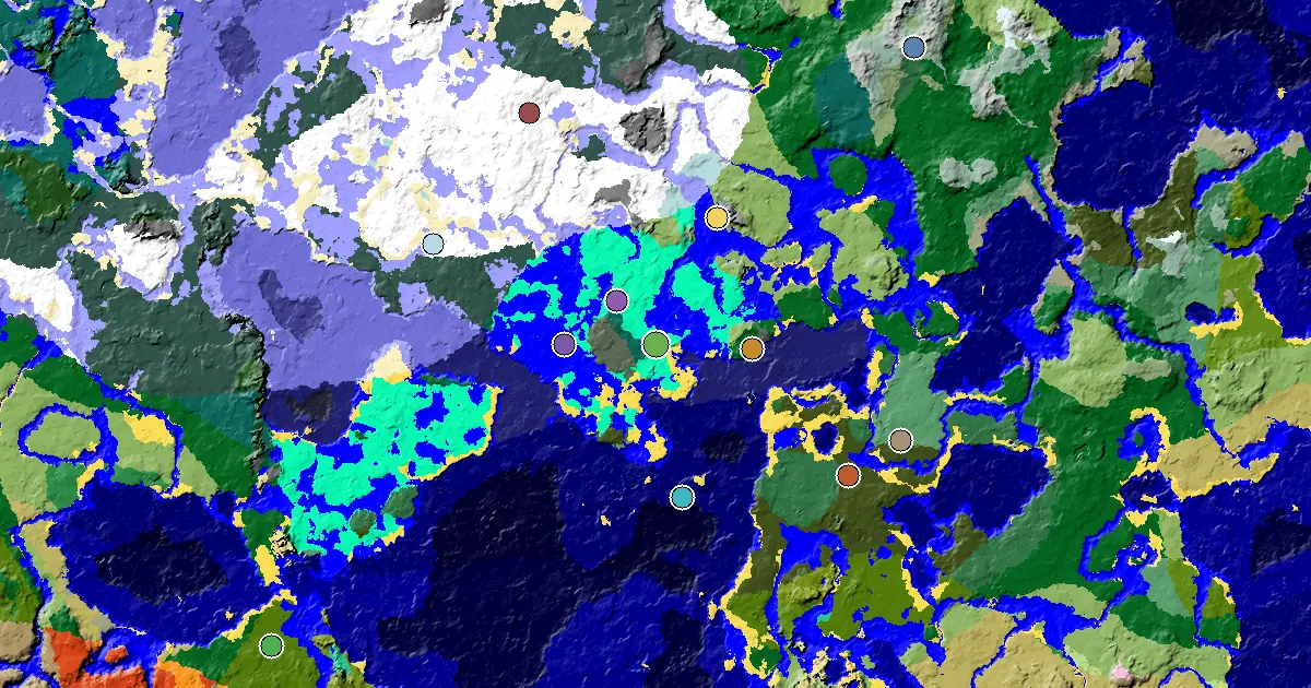 Swamp Seed With a Mansion Within Reach — biome and structure map