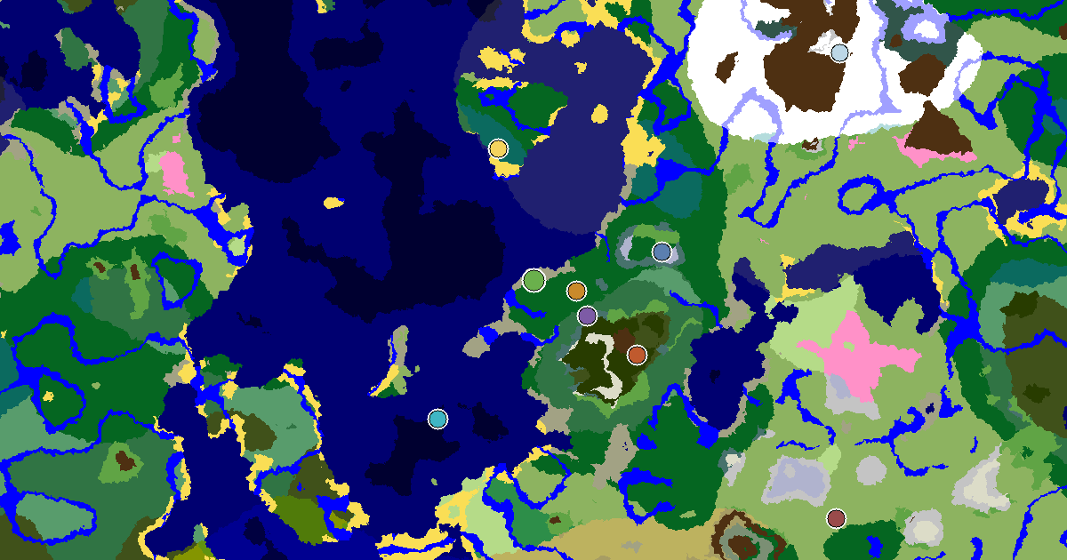 Forest Spawn — a Mansion Within Reach — biome and structure map